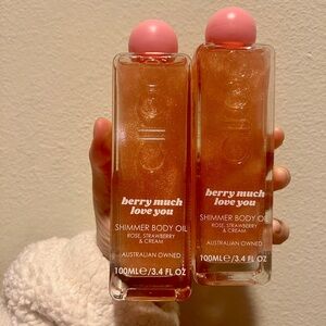CIROA berry much love you shimmer body oil 3.4 floz / 100 ml X2